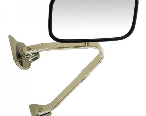 OER 1973-79 Ford F-Series Truck, Exterior Door Mirror, Type 9 Swing Lock Type, Manual, 5-1/4"x8-1/4" Head, With Bracket Assembly, LH or RH TR17696J
