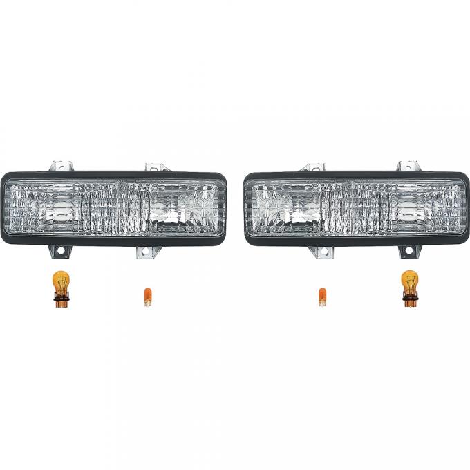 OER 1989-91 Chevy, GMC Pickup, Crew Cab, Park Lamp Set, Dual Headlight, Pair TL3140