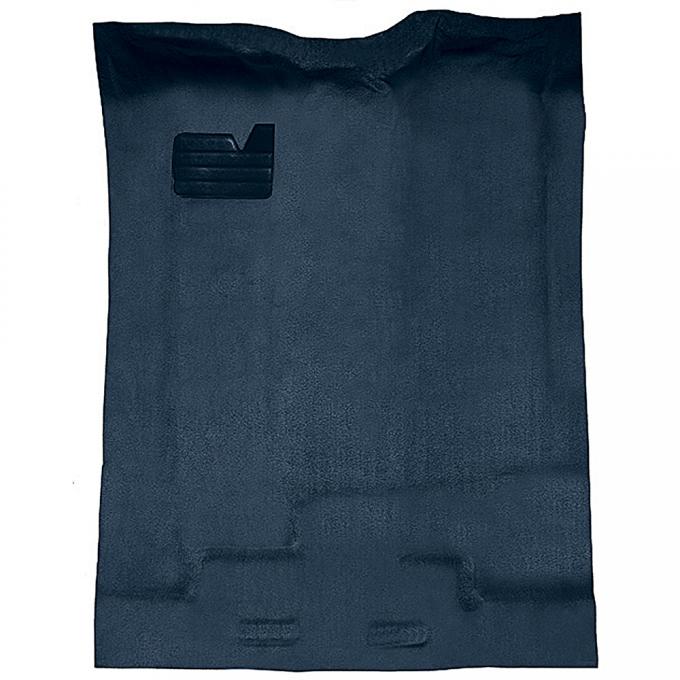 1988-02 Chevrolet/GMC Extra Cab Truck, 2WD/4WD, Full Floor Molded Vinyl Floor Mat Kit, Medium Blue