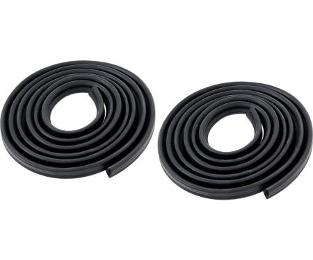 OER 1960-66 Chevy, GMC C/K Pickup, Panel. Suburban, Door Seal Weatherstrip, Glue-On, Pair K8097