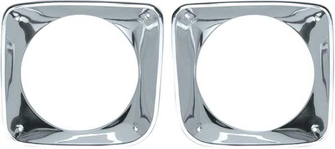 OER 1967-68 Chevrolet / GMC Truck Headlight Bezels - Pair CX1228