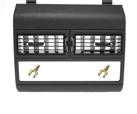 OER 1988-94 Chevy, GMC Pickup, 1992-94 Blazer, Yukon, Suburban, Center AC Heater Vent Trim Plate, With Vents, Molded in Black 15956436