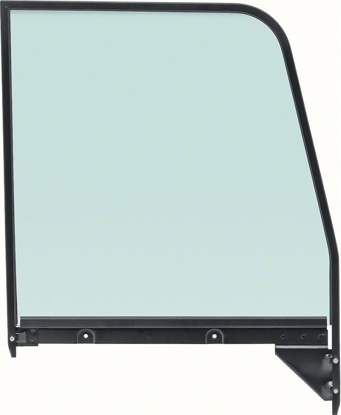 OER 1955-59 (2nd series) GM Truck Tinted Door Glass with Black Frame, RH 15023