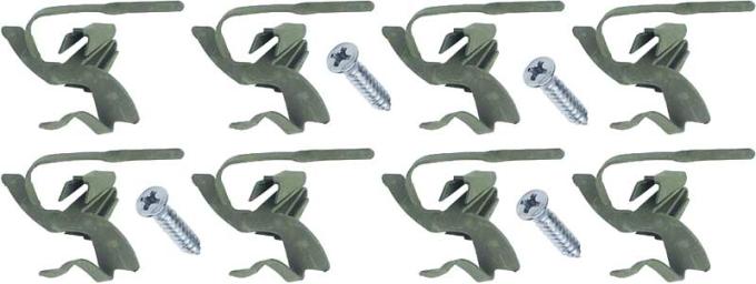 OER 1969-72 Chevy Pickup, Blazer, Jimmy, Tail Light Bezel Mounting Clip Set, with Screws T1402