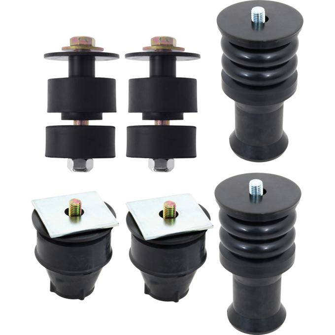 OER 1973-80 Chevy, GMC, Pickup, Body Mount Set, C20, Fleetside, Standard Cab, 2WD, 3/4 Ton, 6 Bushings, 30 Total Pieces T71201