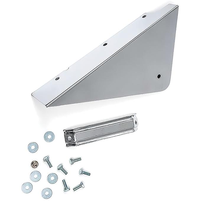 1960-66 Chevrolet, GMC Stepside Pickup, Cab Corner Mud Guard, Gravel Guard, Chrome, LH, Driver Side