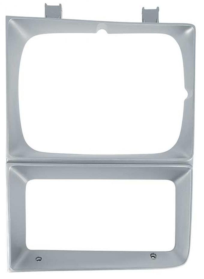 OER 1983-84 Chevrolet, GMC, Pickup, Blazer, Jimmy, Suburban, Headlamp Bezel, Single Headlamp, Argent Silver, LH, Driver Side T70074