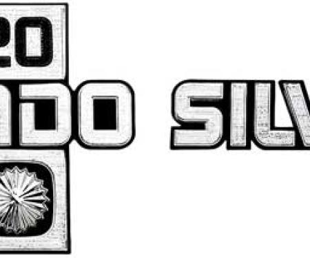 OER 1981-88 Chevrolet Truck, Silverado 20, Front Fender Emblem, Pair *157541