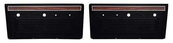 OER 1970-71 Chevrolet, GMC Truck, Door Panels, ABS Plastic, Black PA202201