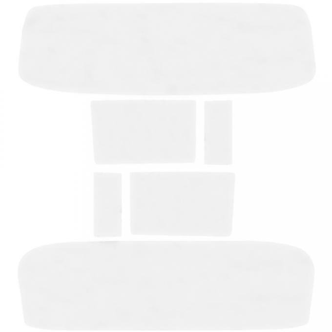 OER 1955-56 Chevrolet Sedan Delivery, 6-Piece Glass Set, Clear Windshield, Clear Side and Back Glass *TF42020A