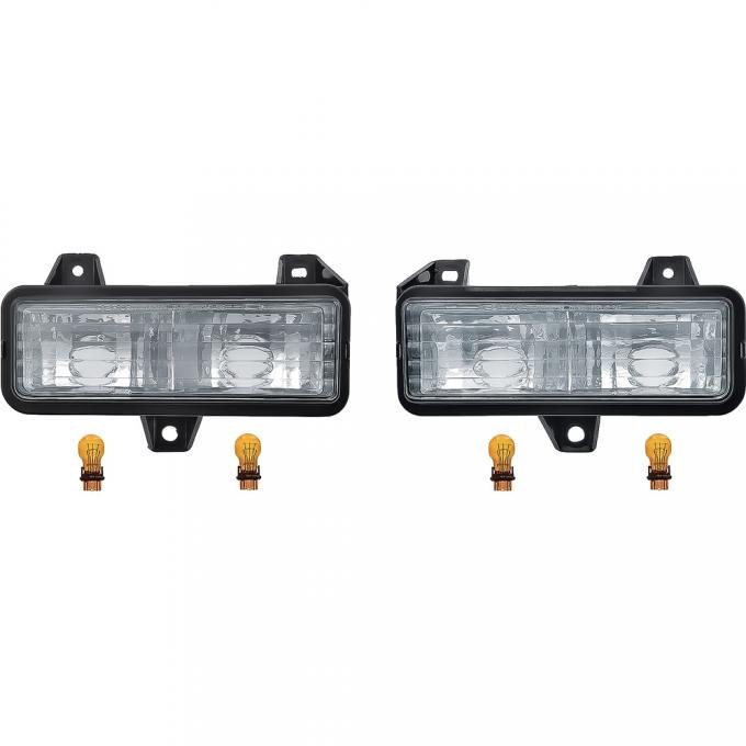 OER 1989-91 Chevy, GMC Pickup, Crew Cab, Park Lamp Set, For Single Sealed Beam Models, Pair TL3139