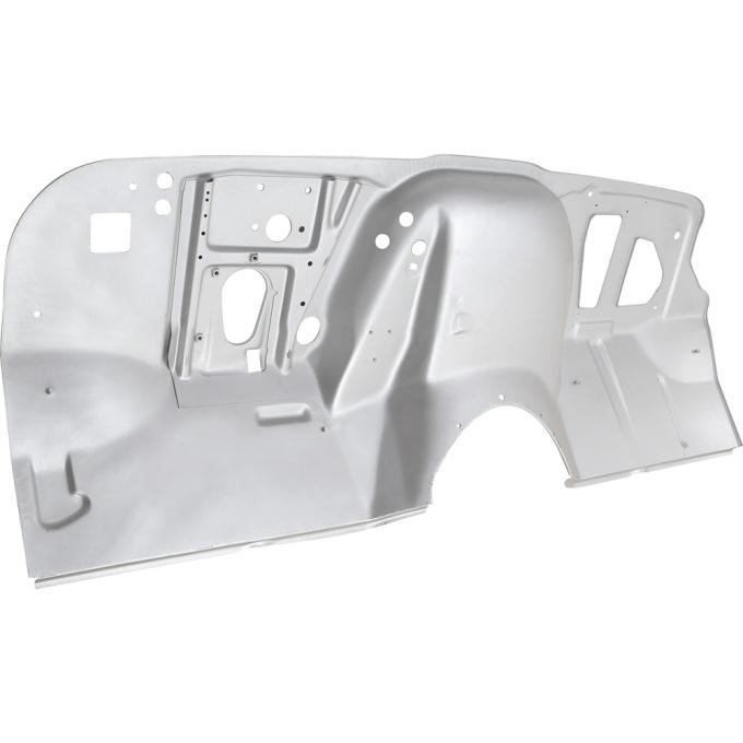 OER 1967-68 Chevy, GMC Pickup, Panel, Suburban, Firewall Panel, with Toe Panel, 4 Wheel Drive, with Heater, without AC, Silver Weld Thru Coating CX4904