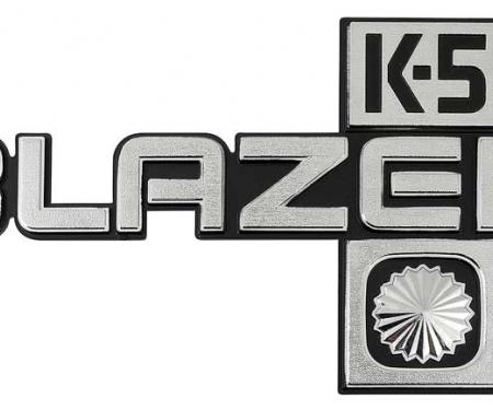 1981-88 Chevrolet, K5 Blazer, Front Fender Emblem, with Hardware, RH or LH, Each, GM Licensed