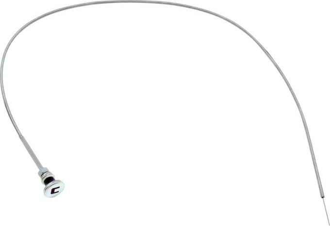 1947-53 Chevy, GMC Pickup, Suburban, Choke Cable, with Stainless Knob, 53" Long