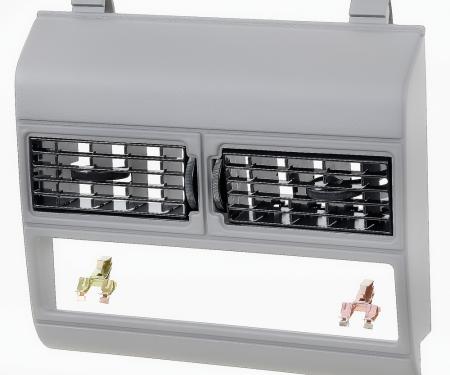 OER 1988-94 Chevy, GMC Pickup, 1992-94 Blazer, Tahoe, Yukon, Suburban, Center AC Heater Vent Trim Plate, with Vents, Gray Primer, Paintable 15956430