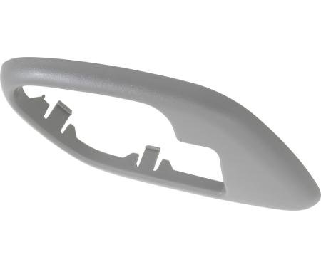 1995-2002 Chevy, GMC Pickup, SUV, Inner Door Handle Bezel, w/o Power Door Locks, Gray, LH Drivers Door