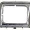 1978-79 Ford F-Series Truck/Bronco, Rectangular Headlight Door, Chrome, LH Driver Side