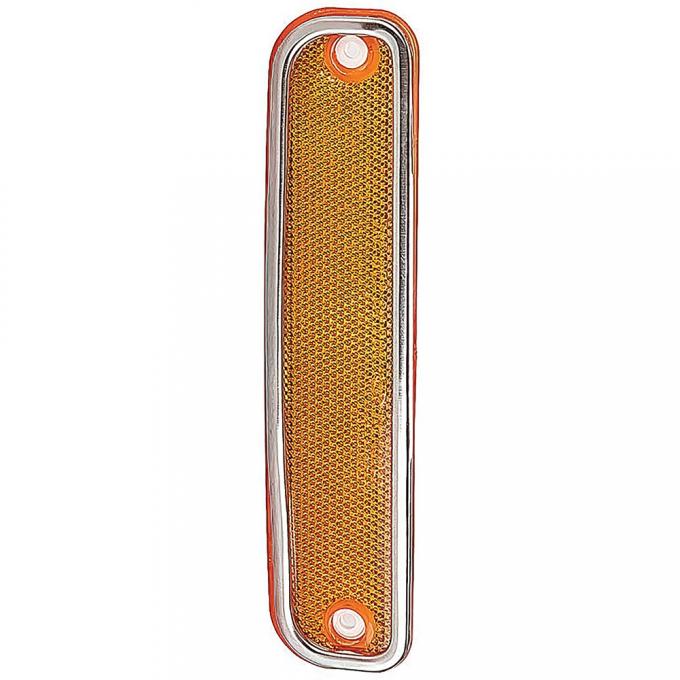 1973-80 Chevy, GMC Pickup, Blazer, Jimmy, Suburban, Front Side Marker Lamp, Amber Lens, with Chrome Trim, RH or LH, Each