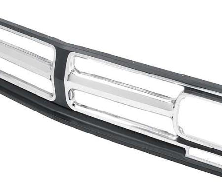 OER 1971-72 GMC Pickup, Suburban, Jimmy, Front Grill, Chrome with Black Accents CX1558