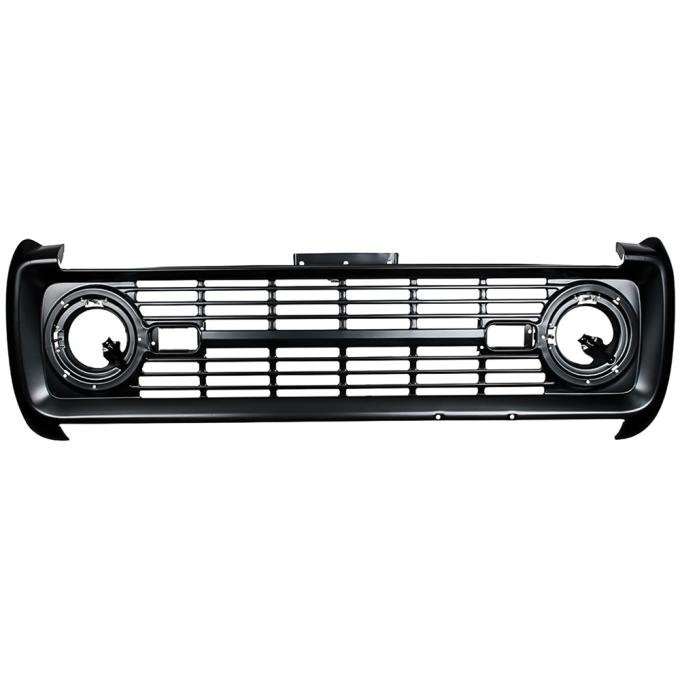 1969-77 Ford Bronco, Grille Shell Assembly, without FORD Lettering, EDP Coated Steel