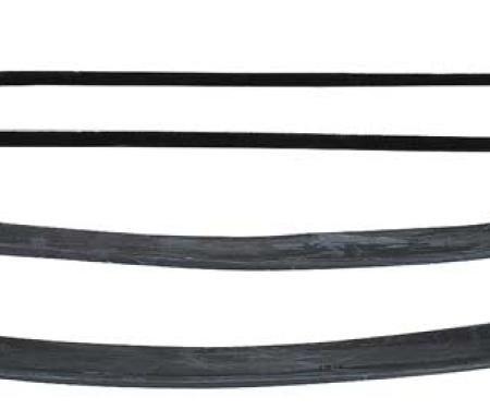 1951-54 Chevrolet, GMC Pickup Truck, Window Felt Belt Line Weatherstrip Set, Inner and Outer, 4-Piece