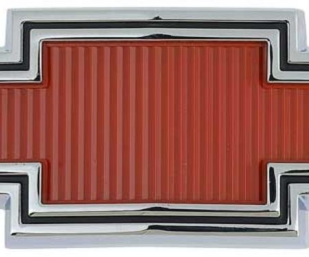OER 1967-68 Chevrolet Pickup, Panel, Suburban, Red Bow Tie Grill Emblem, with Hardware, GM Licensed 3893742