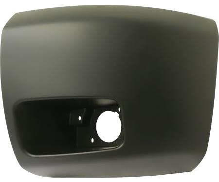 OER 2007-13 Chevrolet Silverado 1500 GMT900 Series Truck, Front Bumper End Cap, Paintable, With Light Hole, LH 15891681