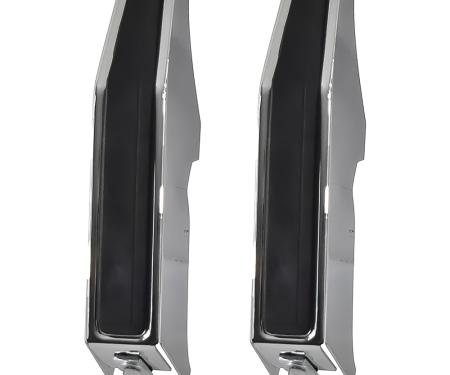 OER 1967-72 Chevy, GMC Pickup, Blazer, Jimmy, Suburban, Front Bumper Guard Set, Chrome, with Impact Strips, w/Hardware, Pair T71231