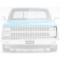 OER 1981-82 Chevrolet, GMC Pickup. Blazer, JImmy, Suburban, Grill Side Molding, LH Driver Side C2458