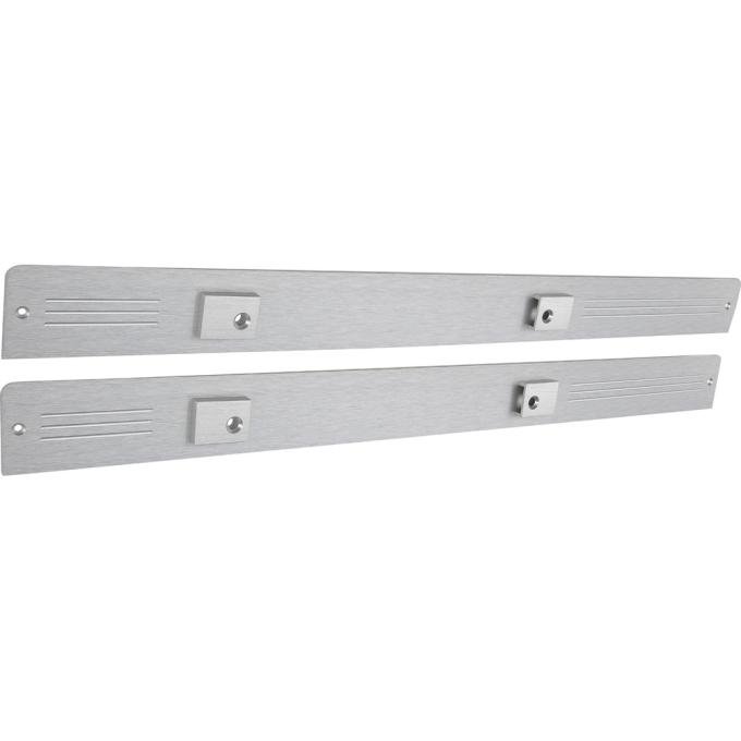 OER 1981-87 Chevy, GMC Pickup, Blazer, Jimmy, Suburban, Billet Door Panel Inserts, For Models with Door Panel Straps, Pair T6153