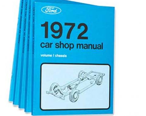 OER 1972 Ford/Lincoln/Mercury Shop Manual Set - Five Volumes L14-CM