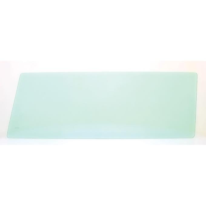 1966-77 Ford Bronco, Quarter Window Glass, Tempered, Passenger, Driver Side, Light Green Tint