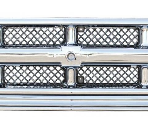 Key Parts '93 Grille Chrome Silver and Black 0870-044