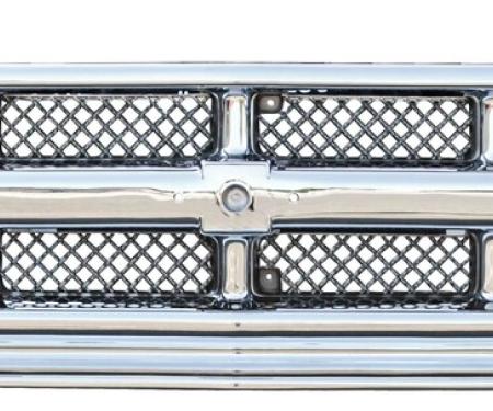 Key Parts '93 Grille Chrome Silver and Black 0870-044