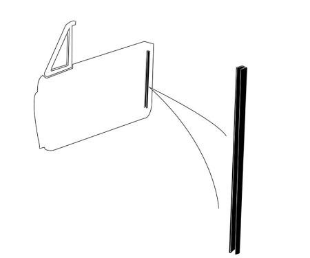 Dennis Carpenter Door Glass Run - 1962 Ford Car   C2AZ-7621508
