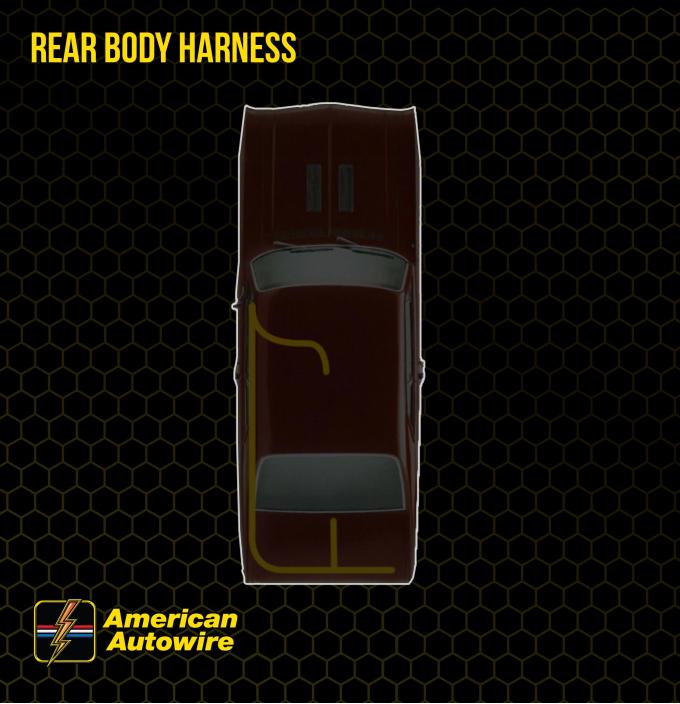 American Autowire 1955-1959 Chevrolet Rear Body Light Harness Long Bed Extension 34155