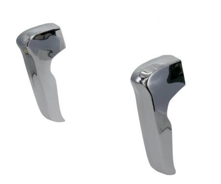 AMD Front Bumper Guards, Chrome, Pair, 67-70 Chevy GMC CK Truck Blazer Jimmy Suburban X110-4067-P