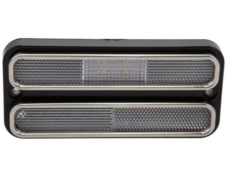 AMD Rear Side Marker, Clear Lens 18 Red LED with Stainless Trim, 69-72 Chevy GMC CK Truck X740-4069-CD