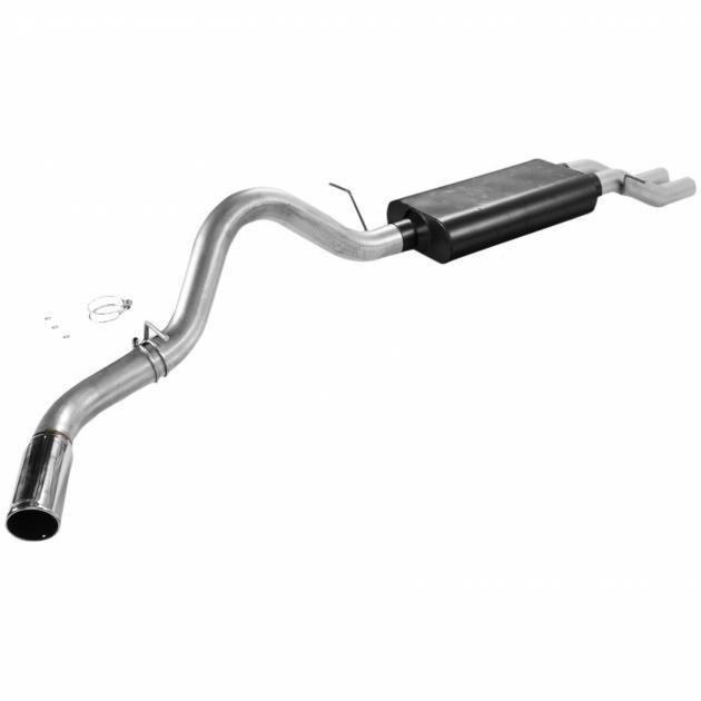 Flowmaster 17126 Cat-Back Exhaust System - Force II, Single Side Exit, Mild Sound For Trucks - View #11