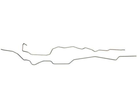 Ford Truck Fuel Line, Front to Rear, 2 Piece, Short Bed, Stainless Steel, 1976-1979