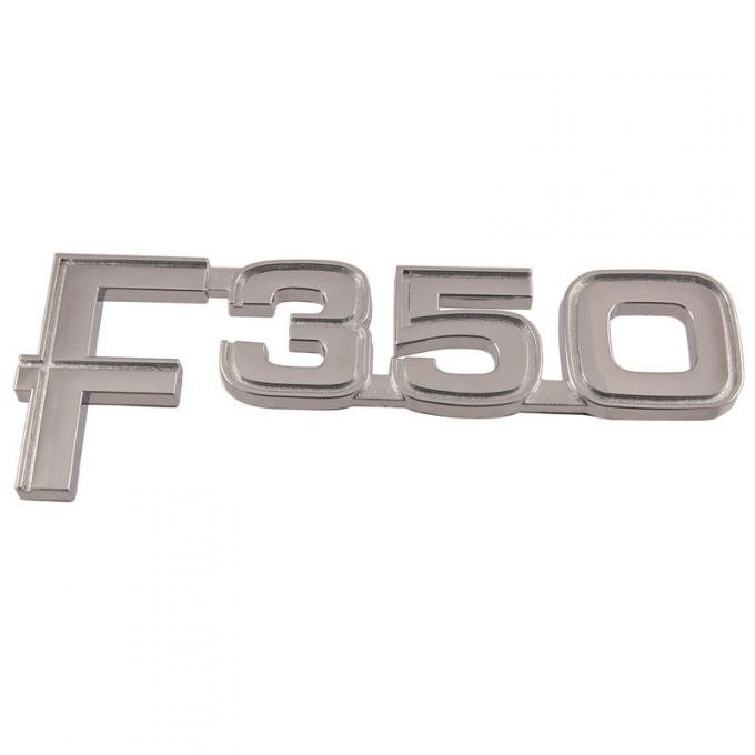 Dennis Carpenter Name Plate - Front Fender - "F-350" - 1982-86 Ford Truck     E2TZ-16720-E